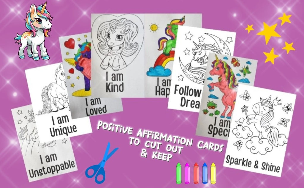 Unicorn Positive Affirmations Colouring Book 🦄