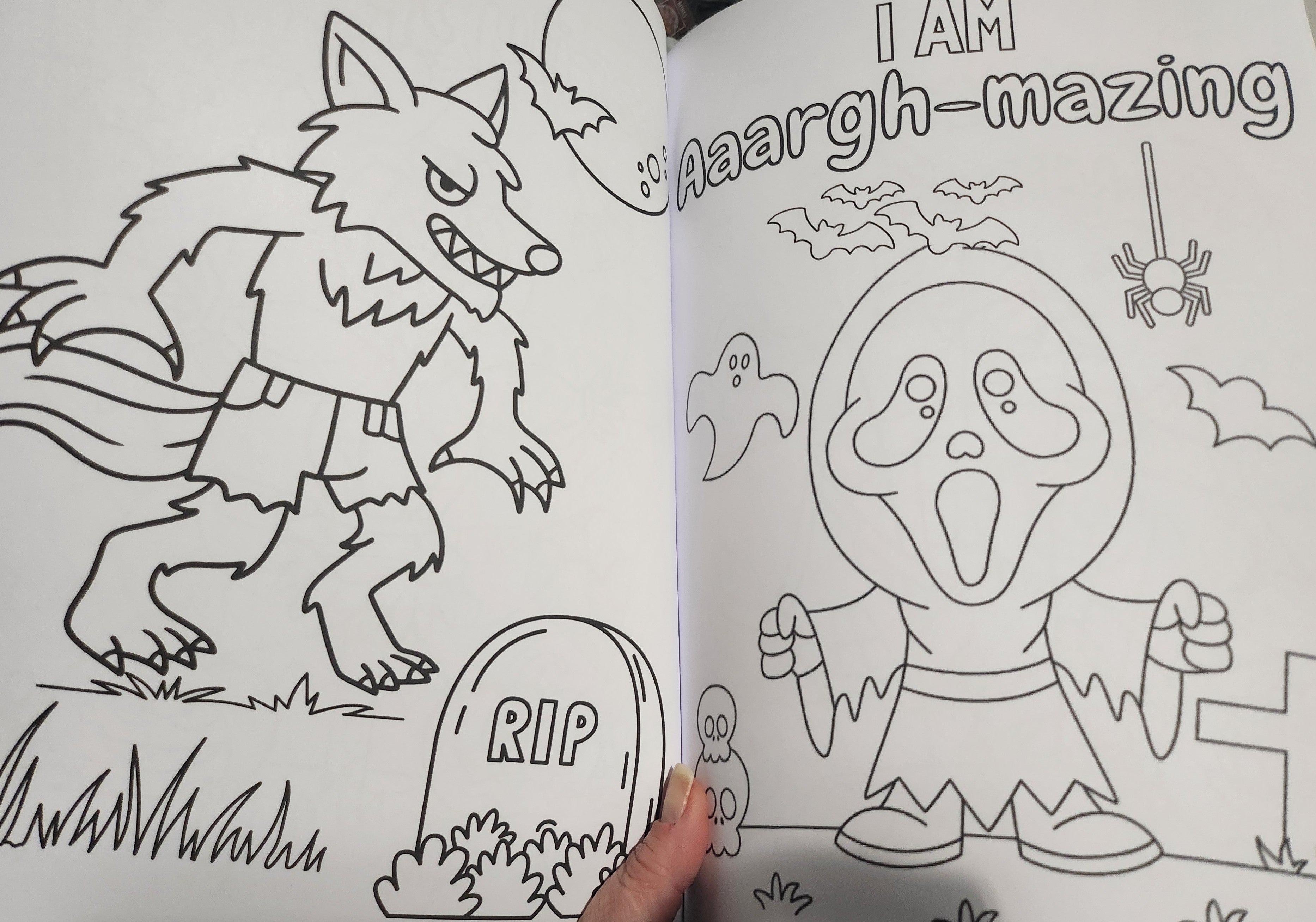 Halloween Affirmations, Activities & Colouring Book