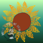 Sunflower Positive Affirmation Image. PDF Print.