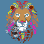 Lion Positive Affirmation Image. PDF Files.