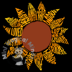 Sunflower Positive Affirmation Image. PDF Print.