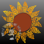 Sunflower Positive Affirmation Image. PDF Print.