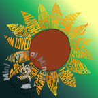 Sunflower Positive Affirmation Image. PDF Print.