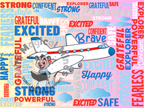 Aeroplane Positive Affirmation Print . PDF File