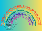 Rainbow Positive Affirmations Image. PDF Files.