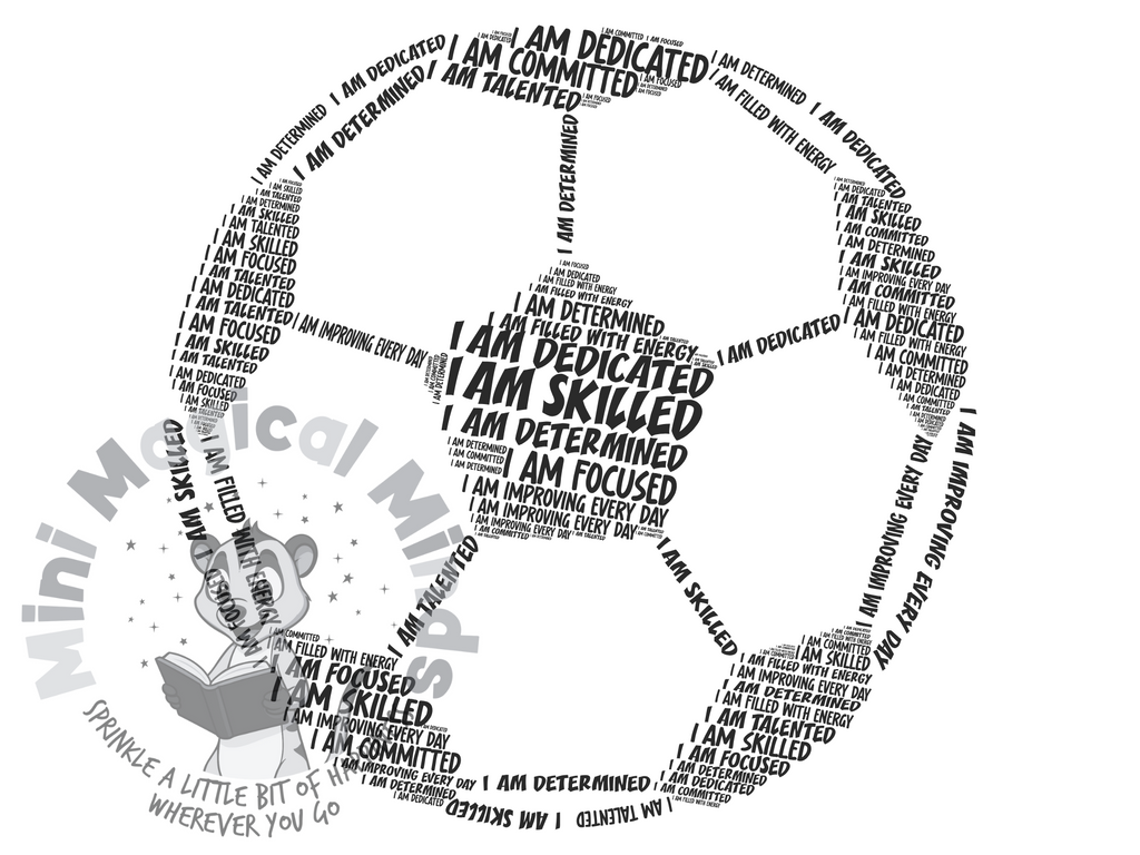Football Positive Affirmations Image. PDF Files.
