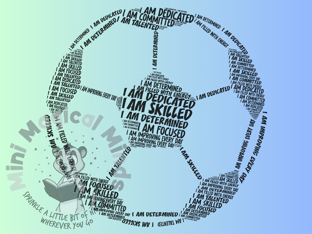 Football Positive Affirmations Image. PDF Files.