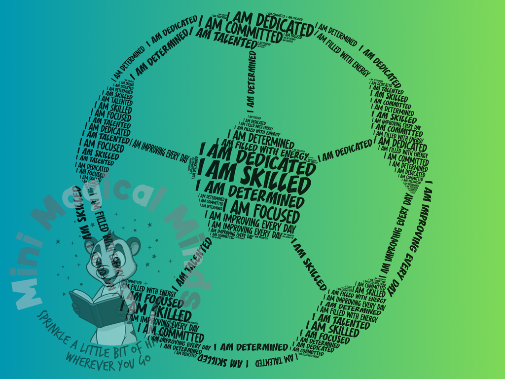 Football Positive Affirmations Image. PDF Files.