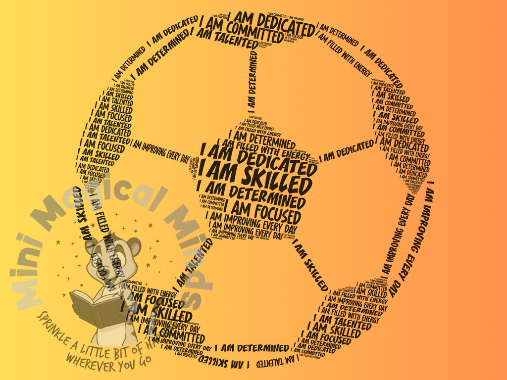 Football Positive Affirmations Image. PDF Files.