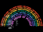 Rainbow Positive Affirmations Image. PDF Files.