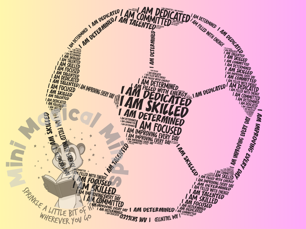 Football Positive Affirmations Image. PDF Files.