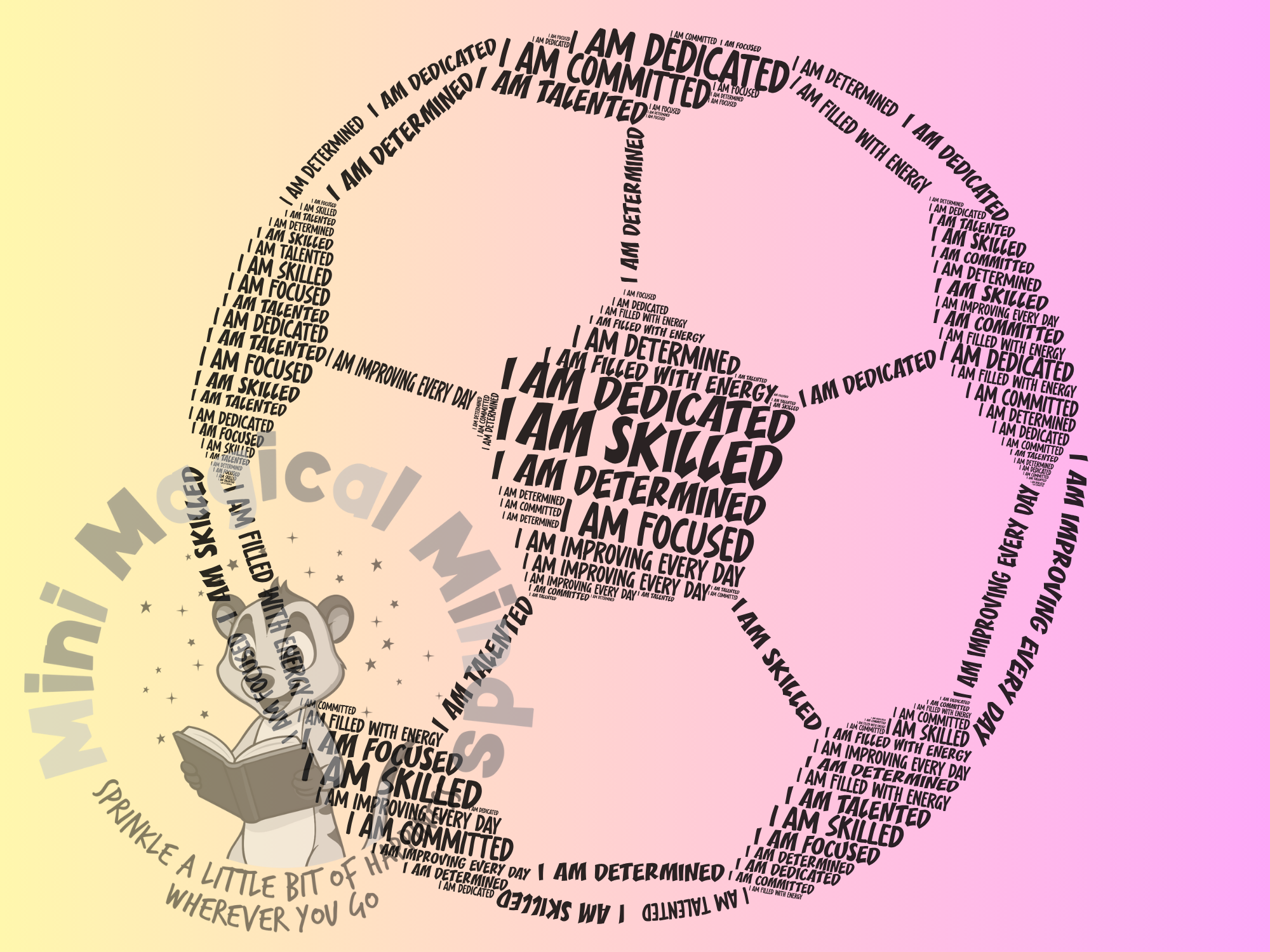Football Positive Affirmations Image. PDF Files.