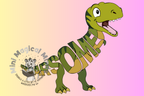 Dinosaur `Roarsome` Positive Affirmation Image. PDF File.