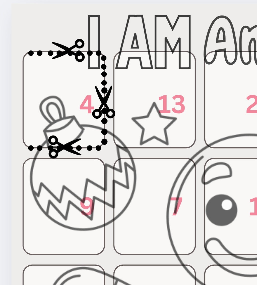 Christmas. Advent Calendar. Positive Affirmations. PDF Files.