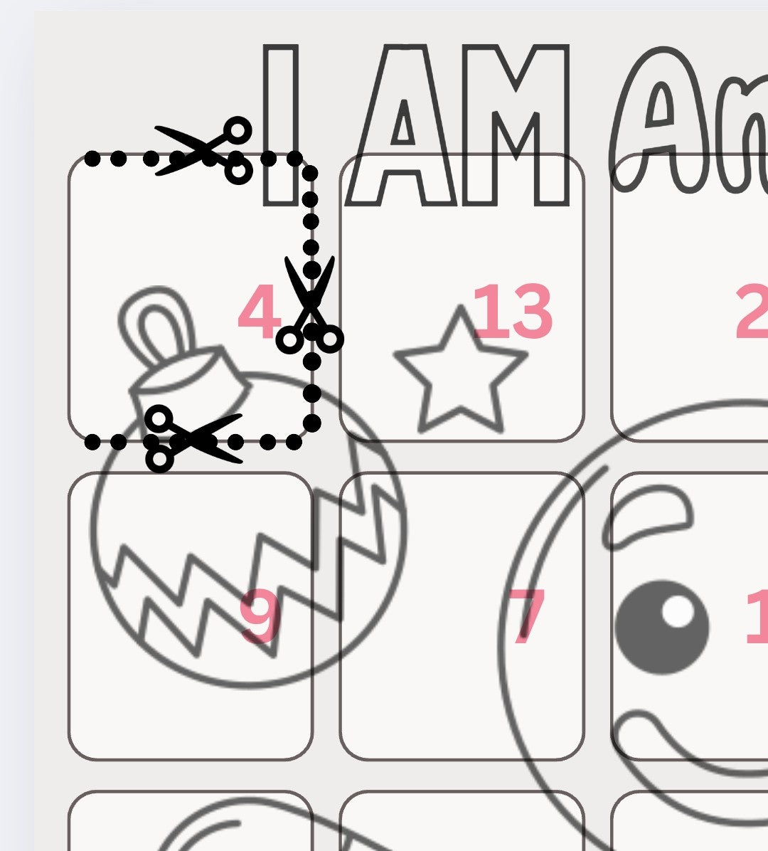 Christmas. Advent Calendar. Positive Affirmations. PDF Files.