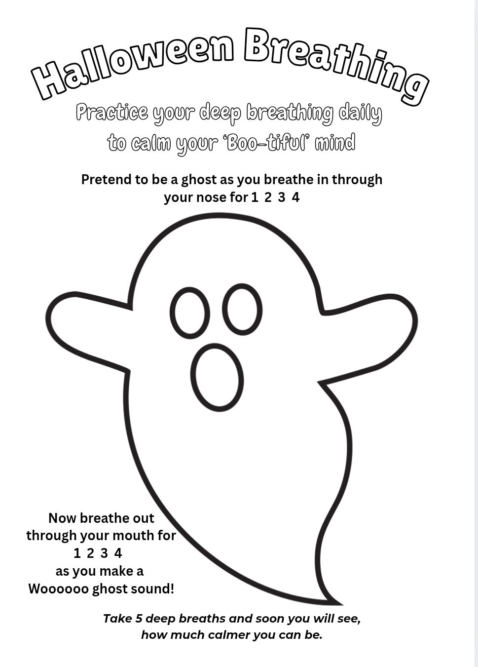 Halloween Affirmations, Activities & Colouring Book
