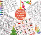 Christmas. Advent Calendar. Positive Affirmations. PDF Files.