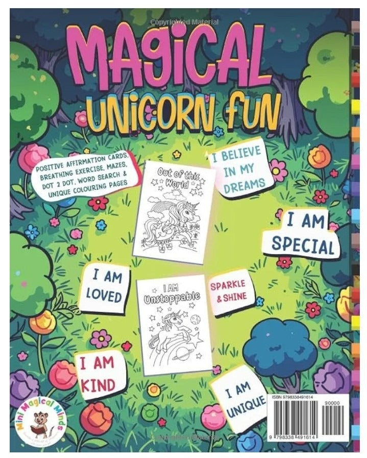 Unicorn Positive Affirmations Colouring Book 🦄
