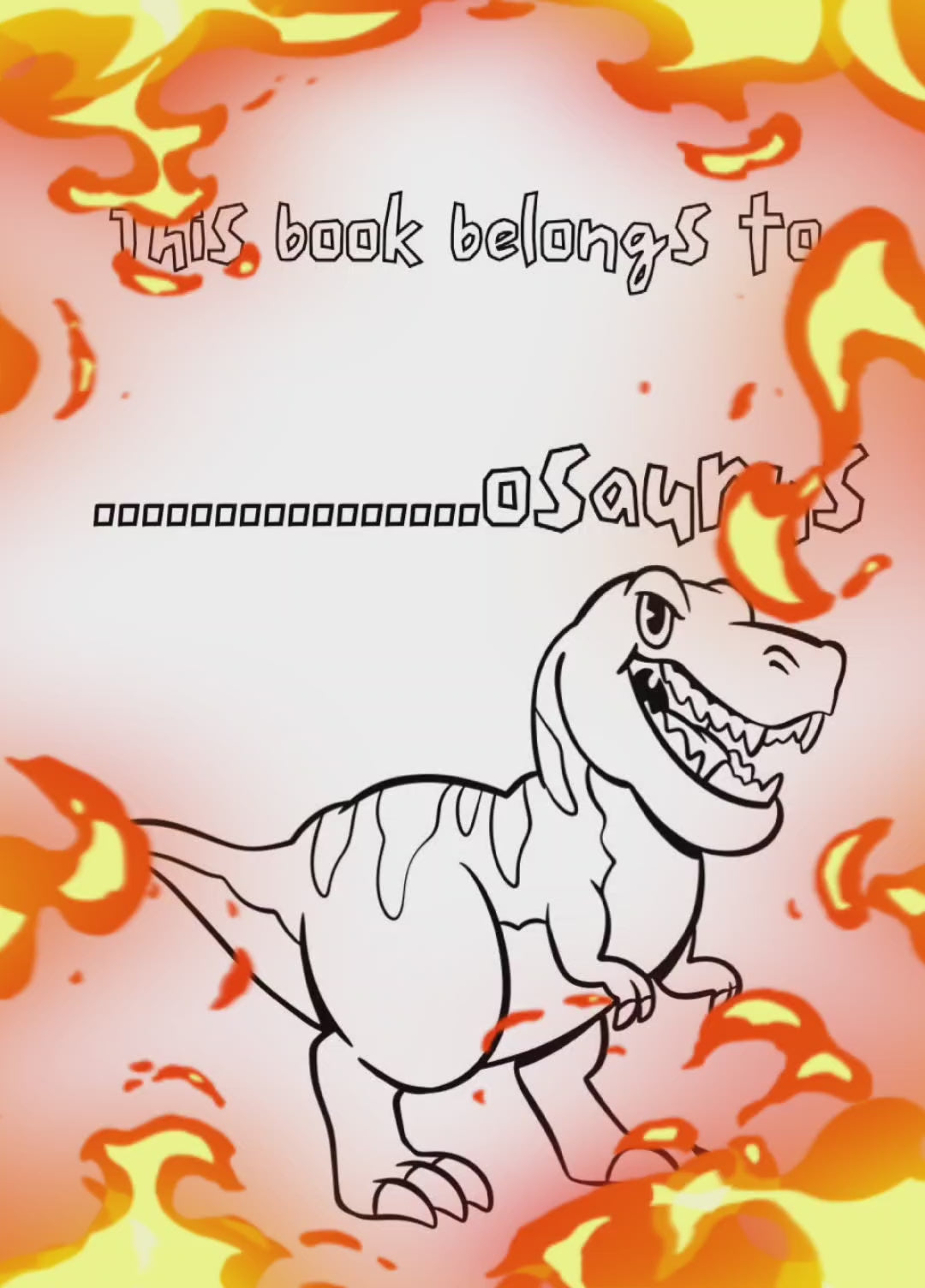 Dinosaur Positive Affirmations Colouring Book 🦖