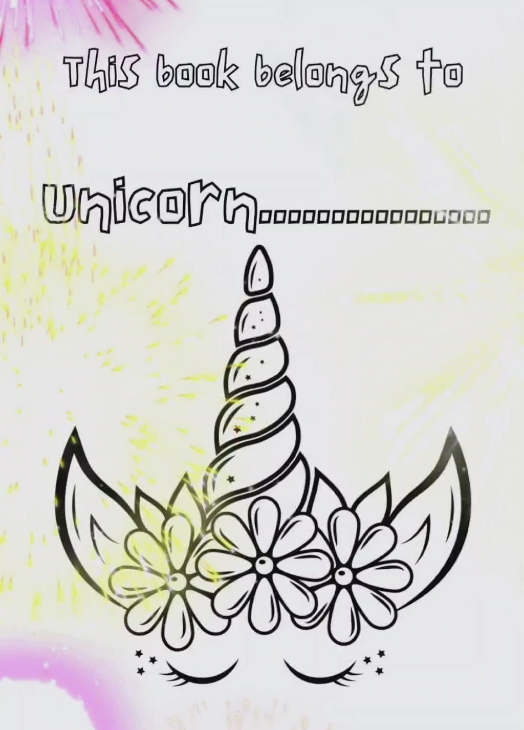 Unicorn Positive Affirmations Colouring Book 🦄