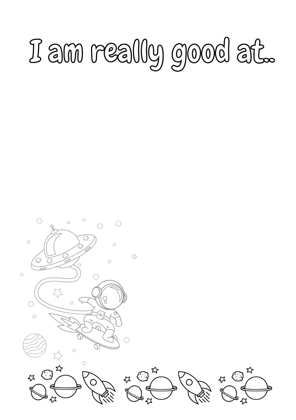 I am Out of this World. My First Journal 🚀