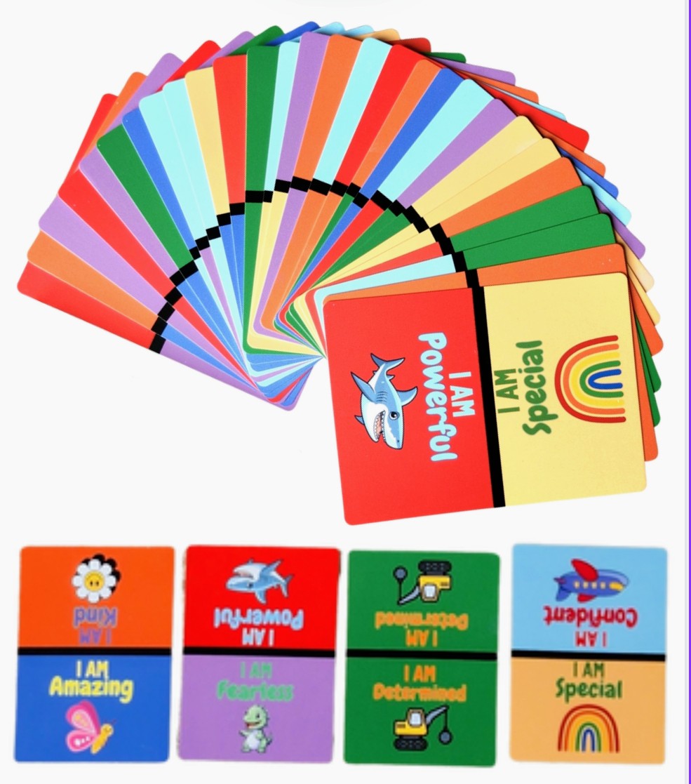 DOMINOES. Card Game with Affirmations.