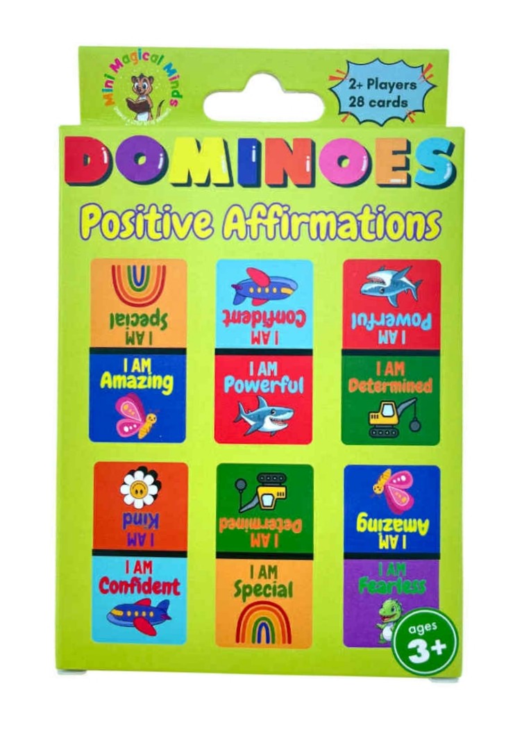 DOMINOES. Card Game with Affirmations.