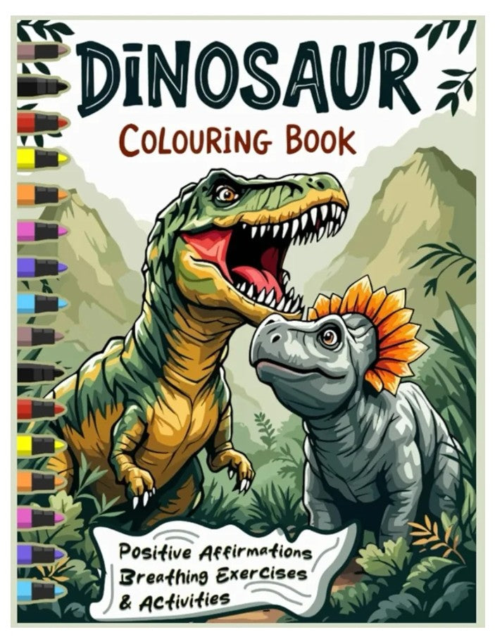 Dinosaur Positive Affirmations Colouring Book 🦖