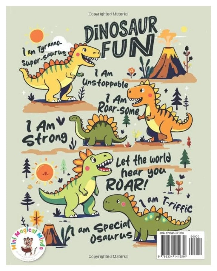 Dinosaur Positive Affirmations Colouring Book 🦖